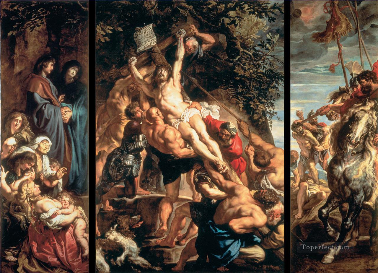 Raising of the Cross Baroque Peter Paul Rubens Oil Paintings